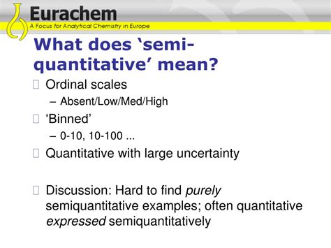 what does semi quantitative mean